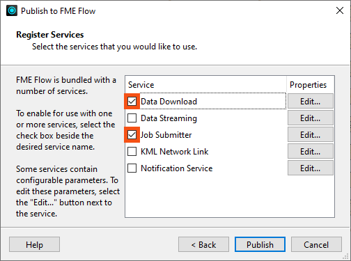 Data Download and Job Submitter services